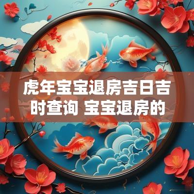 蛇年宝宝退房吉日吉时查询 宝宝退房的征兆