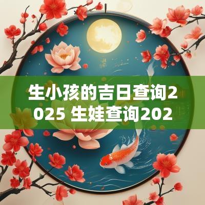 生小孩的吉日查询2025 生娃查询2025吉日