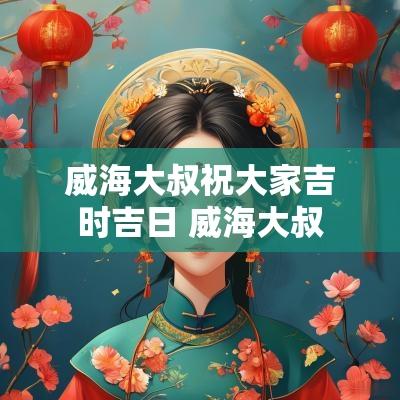 威海大叔祝大家吉时吉日 威海大叔