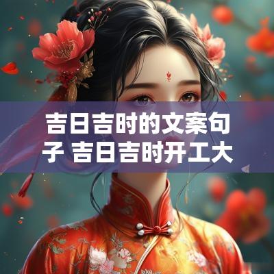 吉日吉时的文案句子 吉日吉时开工大吉文案