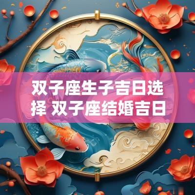 双子座生子吉日选择 双子座结婚吉日查询