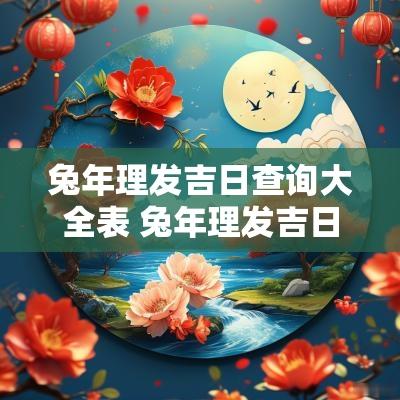 蛇年理发吉日查询大全表 蛇年理发吉日查询最新