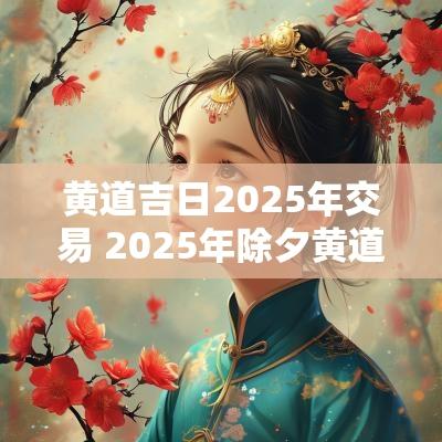 黄道吉日2025年交易 2025年除夕黄道吉日
