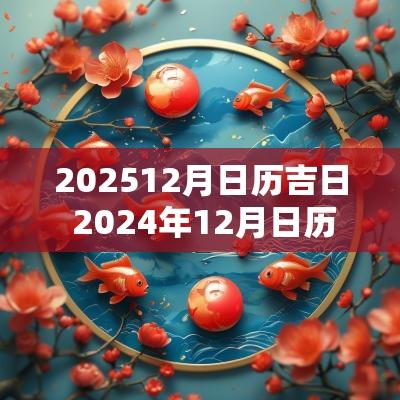 202512月日历吉日 2025年12月日历黄道吉日