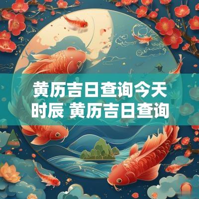 黄历吉日查询今天时辰 黄历吉日查询时间2025