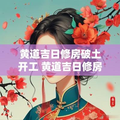 黄道吉日修房破土开工 黄道吉日修房屋好不好