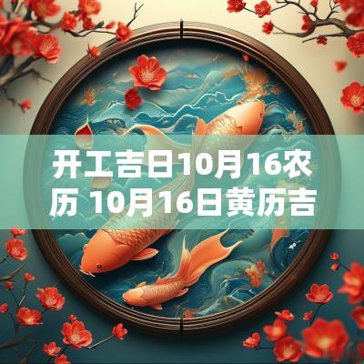 开工吉日10月16农历 10月16日黄历吉日查询