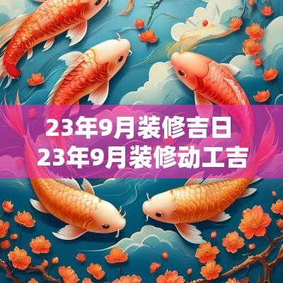 23年9月装修吉日 23年9月装修动工吉日