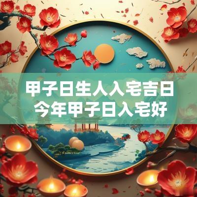 甲子日生人入宅吉日 今年甲子日入宅好不好