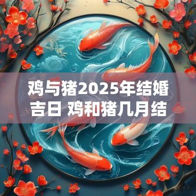 鸡与猪2025年结婚吉日 鸡和猪几月结婚好2025年