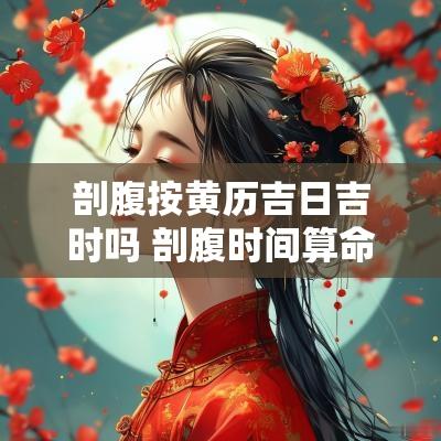 剖腹按黄历吉日吉时吗 剖腹时间算命准吗