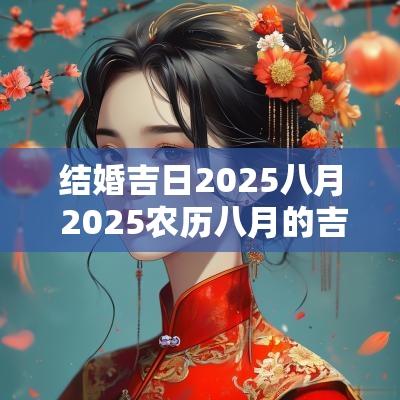 结婚吉日2025八月 2025农历八月的吉日