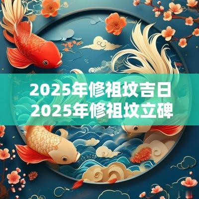 2025年修祖坟吉日 2025年修祖坟立碑吉日