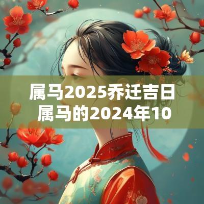 属马2025乔迁吉日 属马的2025年10月份乔迁吉日