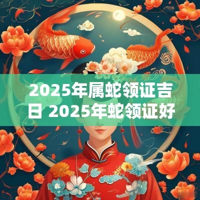 2025年属蛇领证吉日 2025年蛇领证好吗