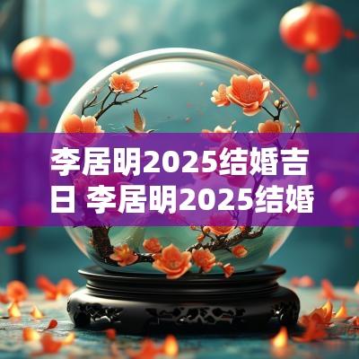 李居明2025结婚吉日 李居明2025结婚择日