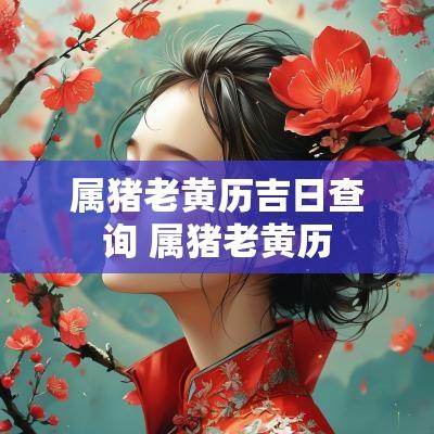 属猪老黄历吉日查询 属猪老黄历