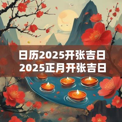 日历2025开张吉日 2025正月开张吉日时辰