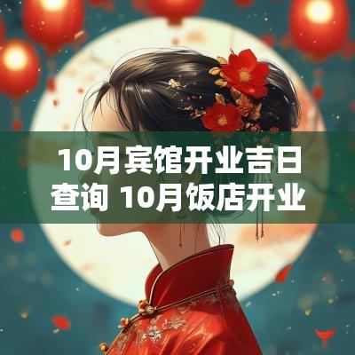 10月宾馆开业吉日查询 10月饭店开业吉日