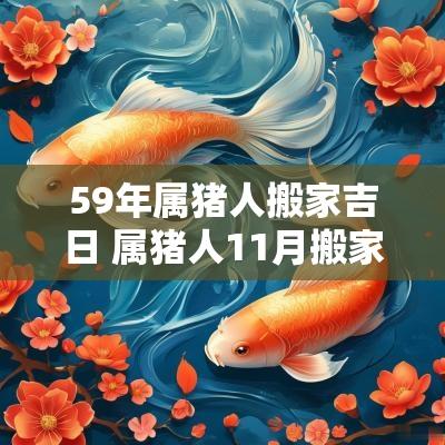 59年属猪人搬家吉日 属猪人11月搬家的吉日