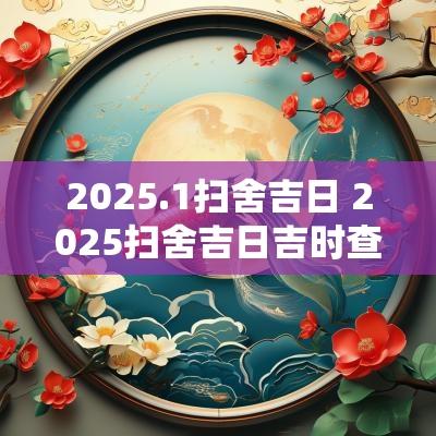 2025.1扫舍吉日 2025扫舍吉日吉时查询