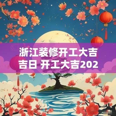 浙江装修开工大吉吉日 开工大吉2025年装修开工吉日表
