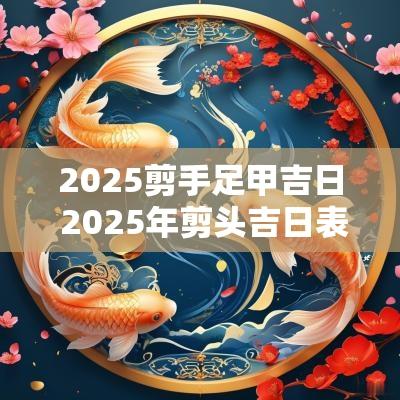 2025剪手足甲吉日 2025年剪头吉日表