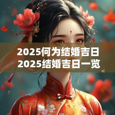 2025何为结婚吉日 2025结婚吉日一览表