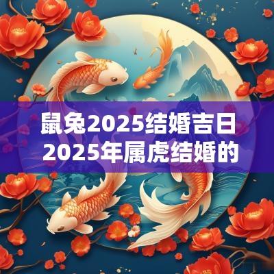 鼠兔2025结婚吉日 2025年属虎结婚的吉日