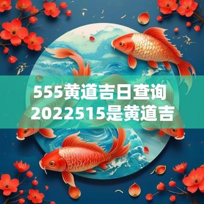 555黄道吉日查询 2025515是黄道吉日吗