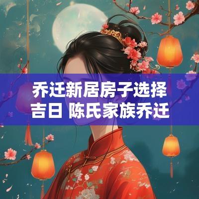 乔迁新居房子选择吉日 陈氏家族乔迁新居吉日