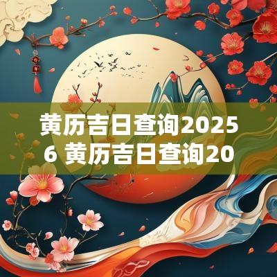 黄历吉日查询20256 黄历吉日查询2025年