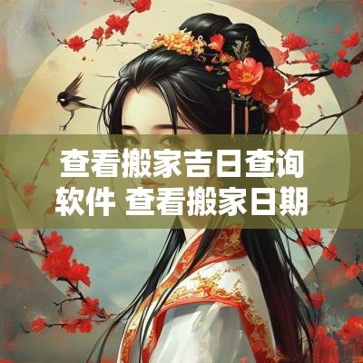 查看搬家吉日查询软件 查看搬家日期