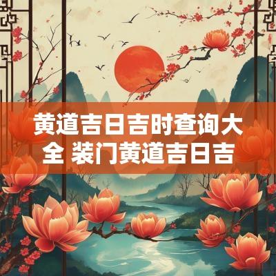 黄道吉日吉时查询大全 装门黄道吉日吉时查询
