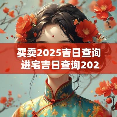 买卖2025吉日查询 进宅吉日查询2025