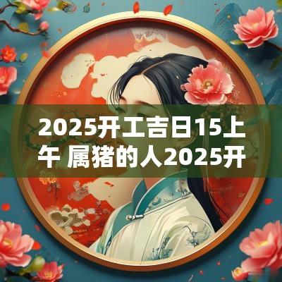 2025开工吉日15上午 属猪的人2025开工吉日