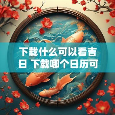 下载什么可以看吉日 下载哪个日历可以看准确的吉日