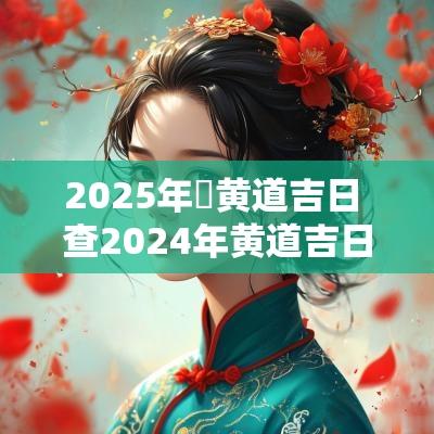 2025年査黄道吉日 查2025年黄道吉日