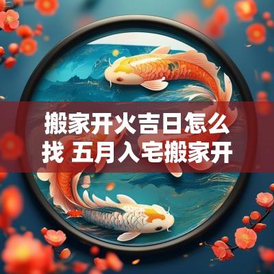 搬家开火吉日怎么找 五月入宅搬家开火吉日