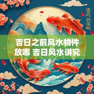 吉日之前风水物件放哪 吉日风水讲究大全