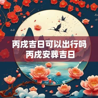 丙戌吉日可以出行吗 丙戌安葬吉日