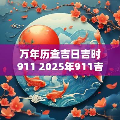 万年历查吉日吉时911 2025年911吉日吉时查询