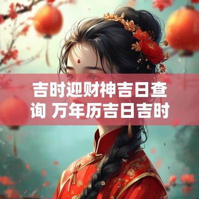 吉时迎财神吉日查询 万年历吉日吉时财神方位