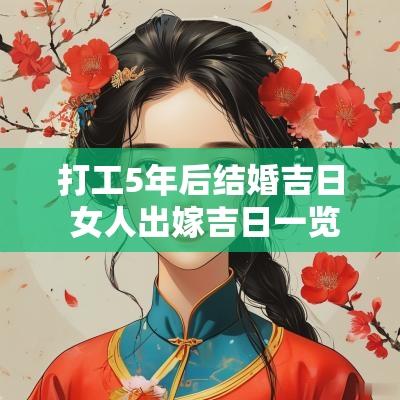 打工5年后结婚吉日 女人出嫁吉日一览表