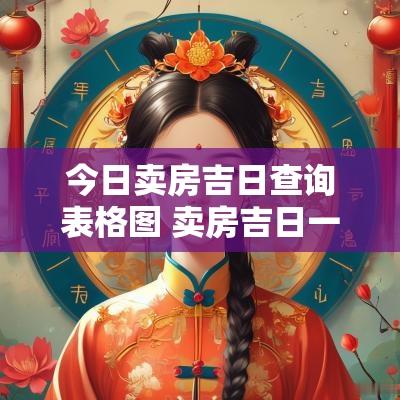今日卖房吉日查询表格图 卖房吉日一览表农历