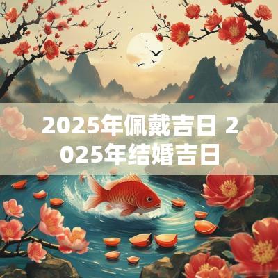 2025年佩戴吉日 2025年结婚吉日