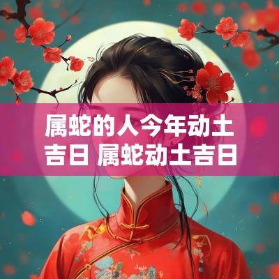 属蛇的人今年动土吉日 属蛇动土吉日