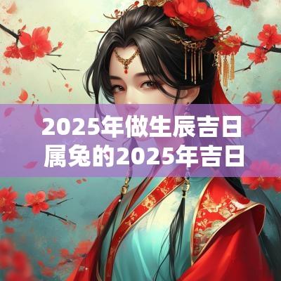 2025年做生辰吉日 属兔的2025年吉日