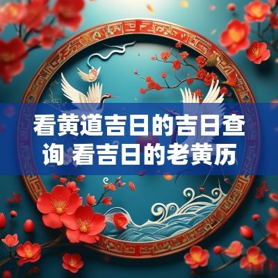 看黄道吉日的吉日查询 看吉日的老黄历