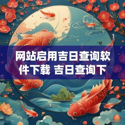 网站启用吉日查询软件下载 吉日查询下什么app